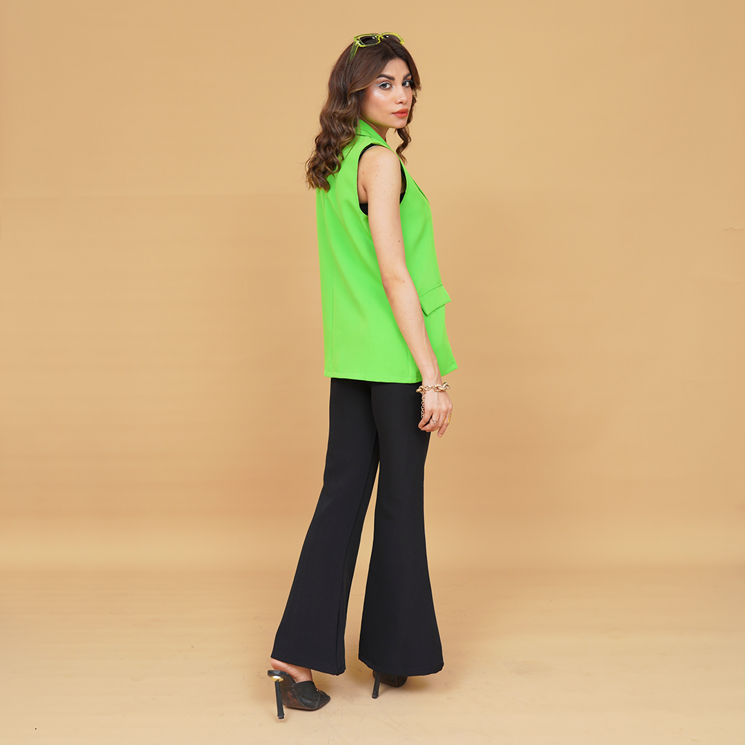 Refined Simplicity Sleeveless Coat