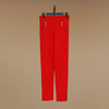 Solid Hue Zip Accent Straight Trouser