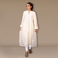 Day dress round neck - Luminous Net Symphony