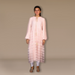 Day dress round neck - Luminous Net Symphony
