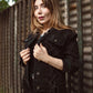 Lace-Up Denim Chic Jacket