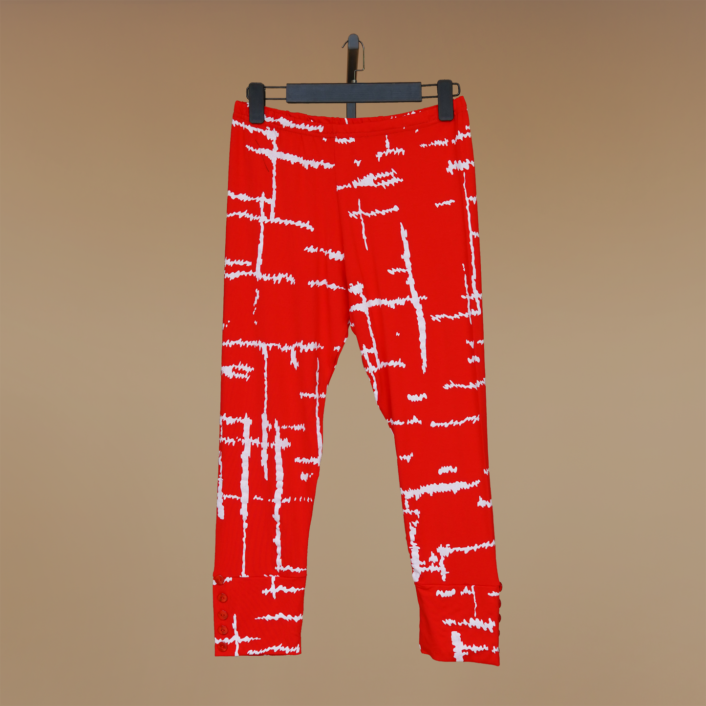 Sophisticated Print Skinny Straight Legs