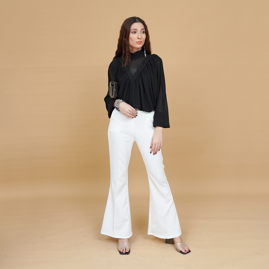 Long Sleeve Smocked Top