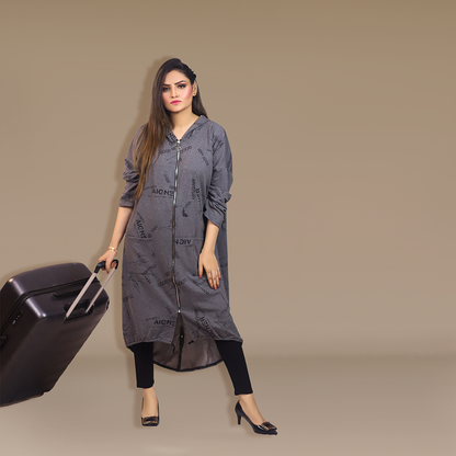 Scripted Elegance Dress