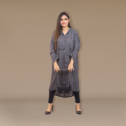 Scripted Elegance Dress