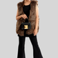Petite Woolen Fur Vest