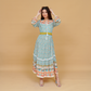 Heavenly Swirls Flared Frock