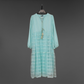 Day dress round neck - Luminous Net Symphony