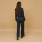 High Waist Boot Pants and Short Coat Set
