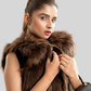 Petite Woolen Fur Vest