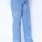 Wide Leg Floral Rhinestone Jeans | New Jersey by Germany
