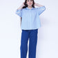 Light Blue Striped Button-Down Shirt | New Jersey by Germany