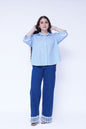 Light Blue Striped Button-Down Shirt | New Jersey by Germany