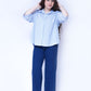 Light Blue Striped Button-Down Shirt | New Jersey by Germany