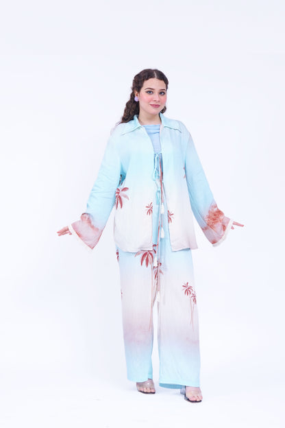 Printed Palm Breeze Co-Ord Set | New Jersey by Germany