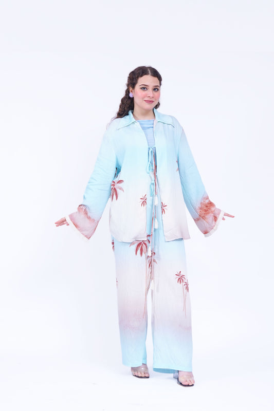 Printed Palm Breeze Co-Ord Set | New Jersey by Germany