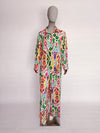 REFRESHING PRINT BUTTON-DOWN SHIRT TROUSER