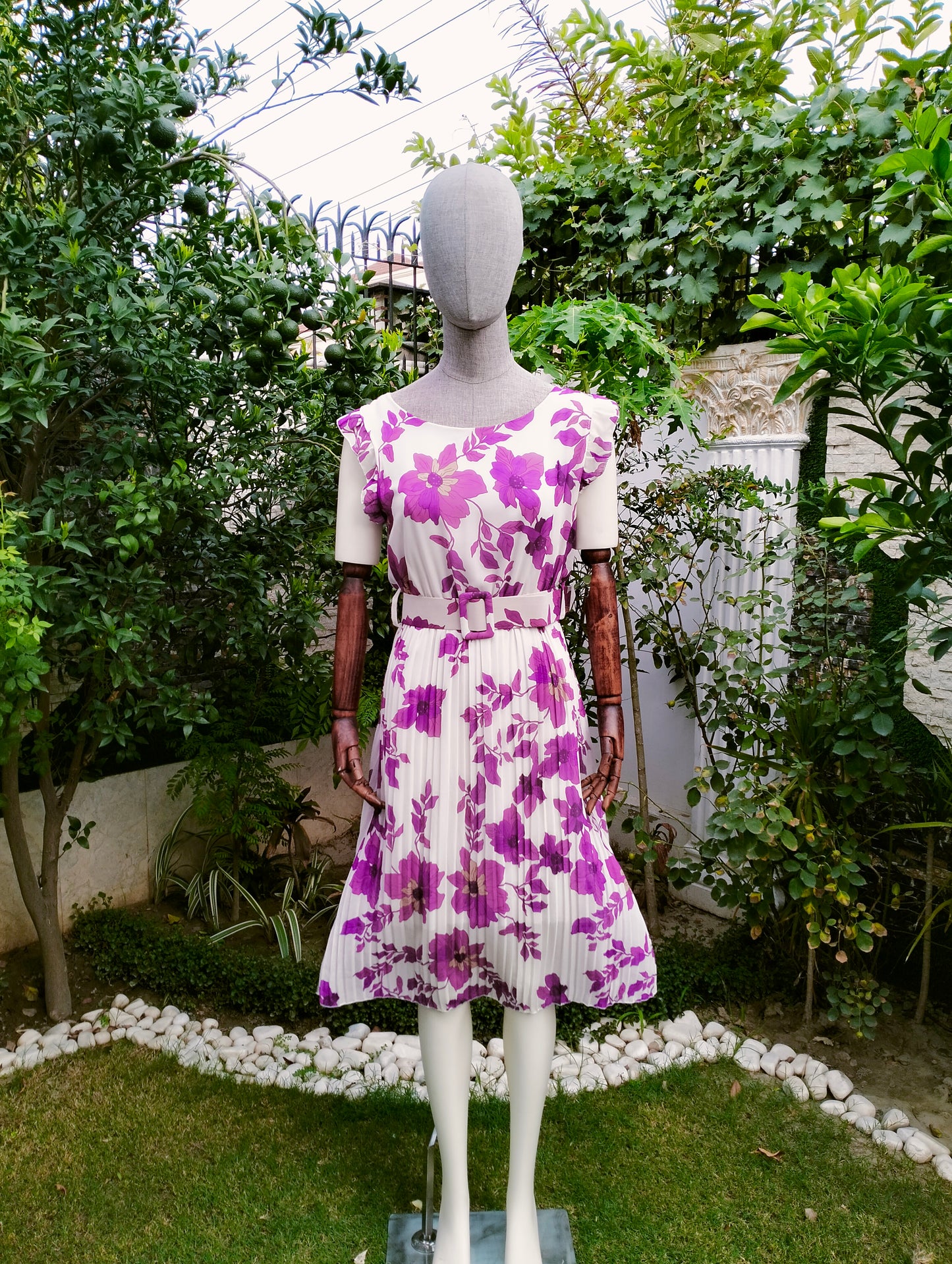 NJ FLORAL SHORT PLATED MAXI