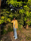 TEXTURED STRIPE OVERSIZED SHIRT