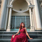 Elegance Bold Sleeveless Long-Length Dress