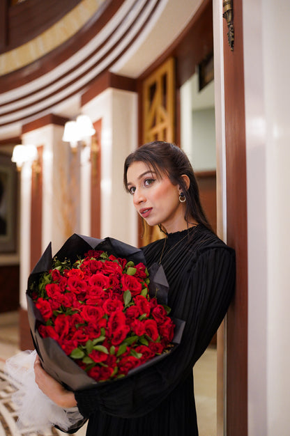 Sophisticated Charm Black Dress