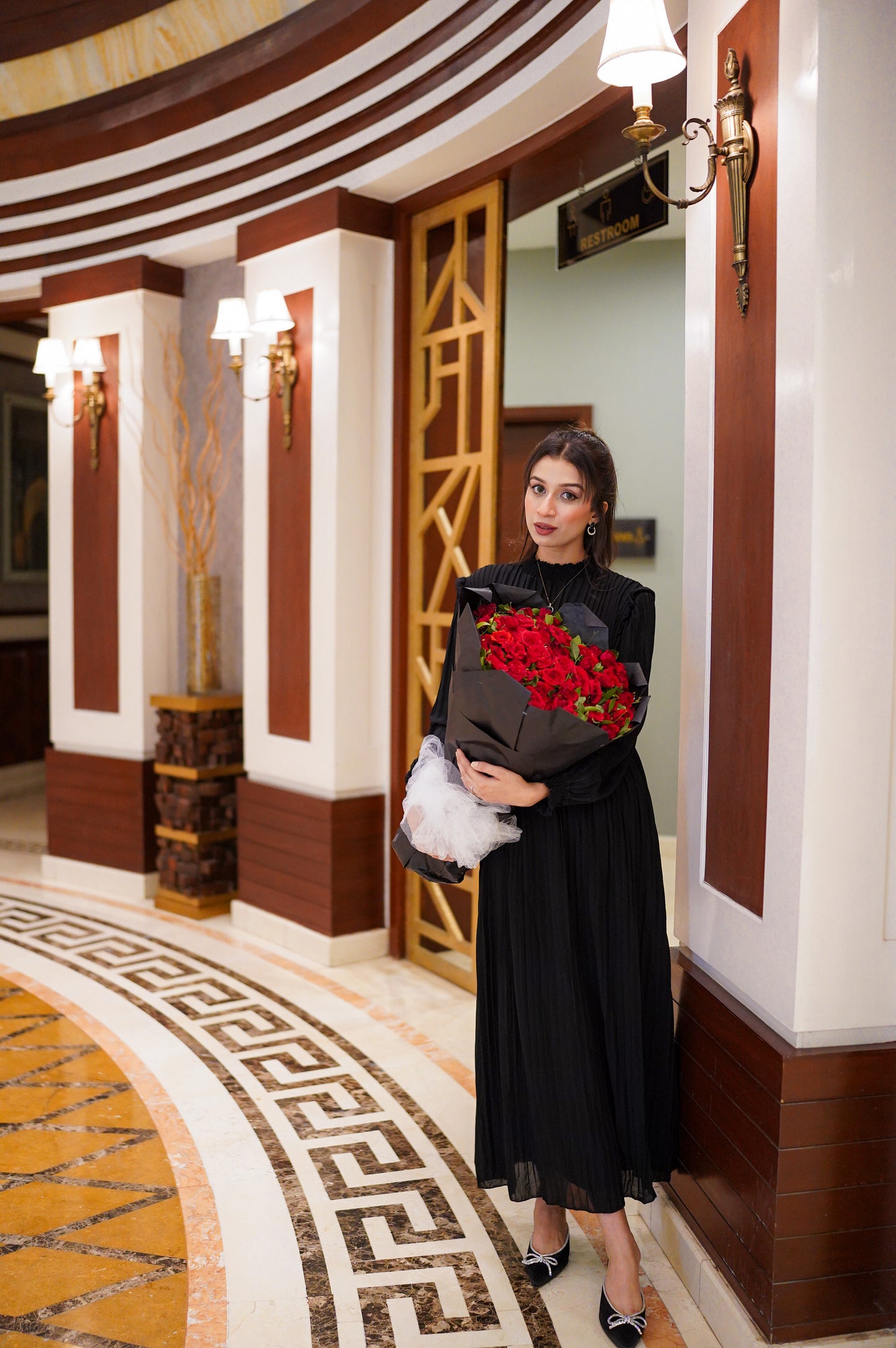 Sophisticated Charm Black Dress