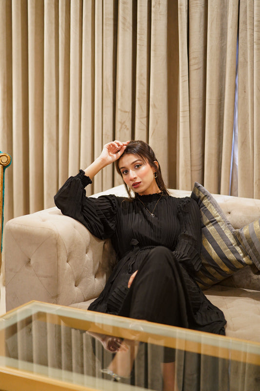 Sophisticated Charm Black Dress