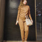 Mock Neck and Jogging Pant Two-Piece Set