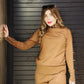 Mock Neck and Jogging Pant Two-Piece Set