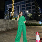 Neck Crop Top Outfits Baggy Pants Sets