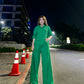 Neck Crop Top Outfits Baggy Pants Sets