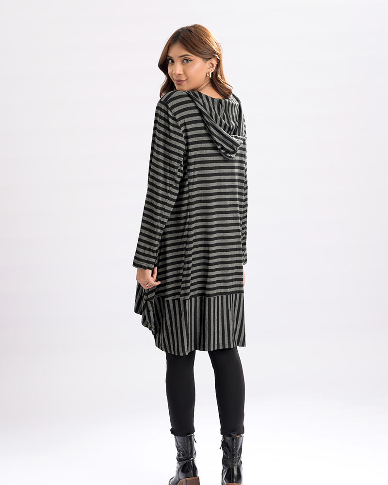 Grace Fusion Zip Stripe Elegance