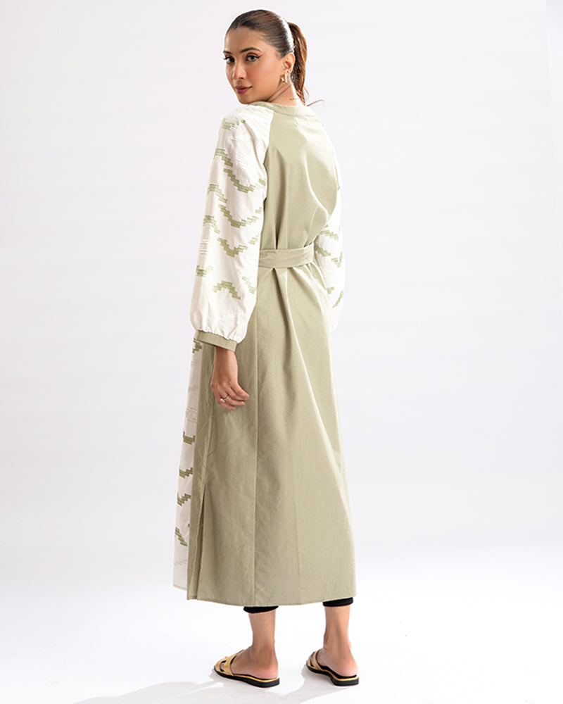 Enchant Wave Dual-Tone Elegance Dress