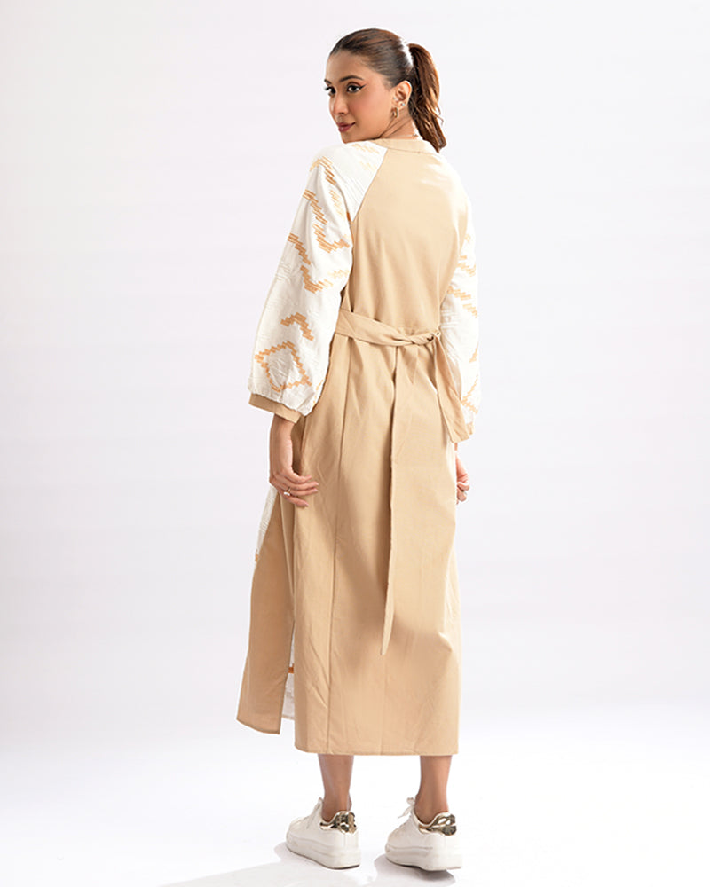 Enchant Wave Dual-Tone Elegance Dress