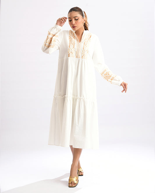 Bohemian Elegance Embroidered Dress