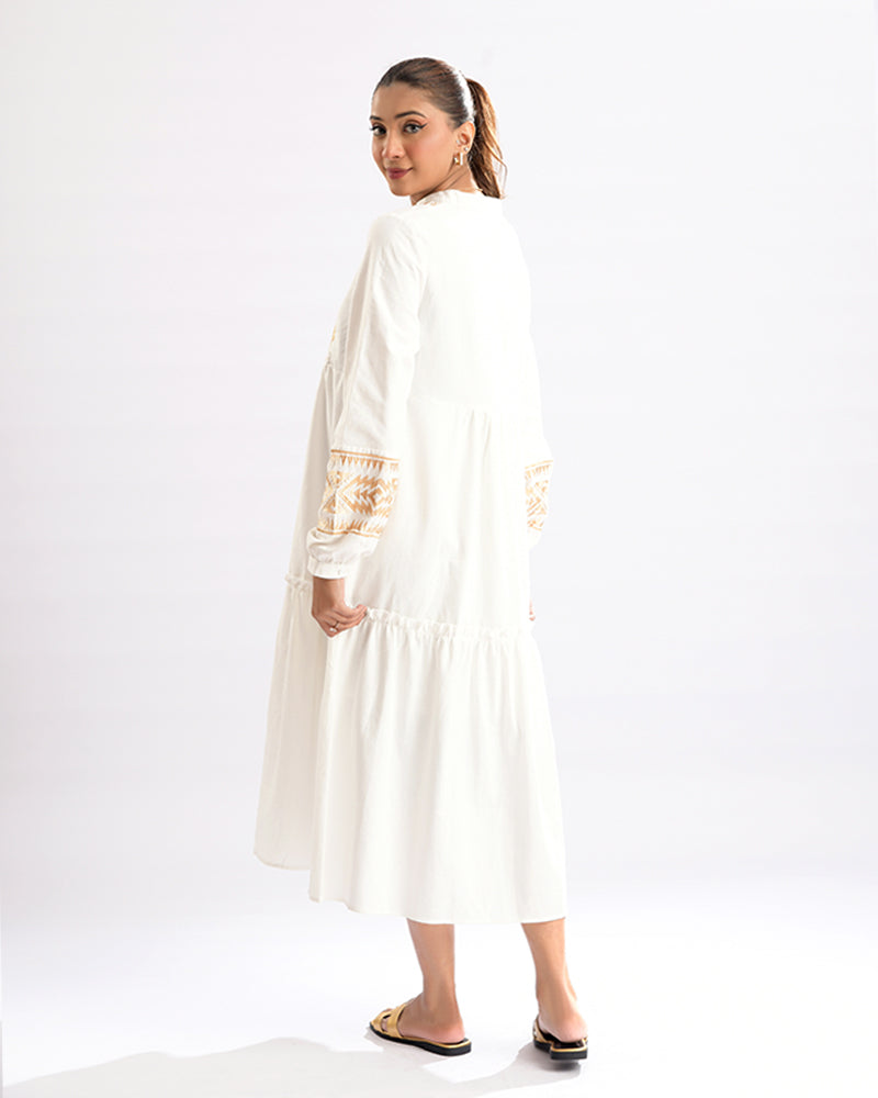 Bohemian Elegance Embroidered Dress