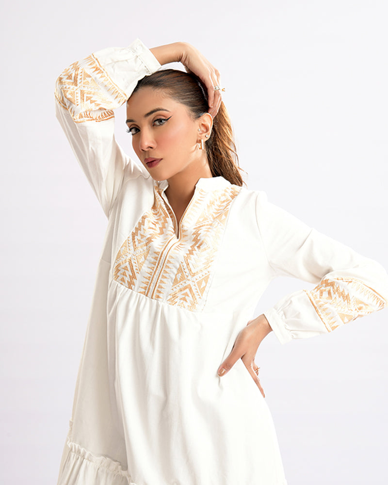 Bohemian Elegance Embroidered Dress