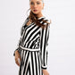 Bold Stripe Button-Up Combo