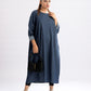 Denim-Inspired Winter Dress