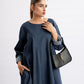 Denim-Inspired Winter Dress