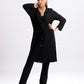 Classic Button-Front Top and Straight Pant Ensemble