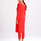 Classic Button-Front Top and Straight Pant Ensemble
