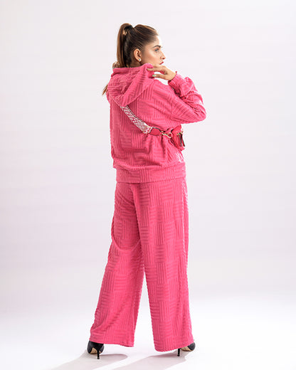 Neck Crop Top Outfits Baggy Pants Sets