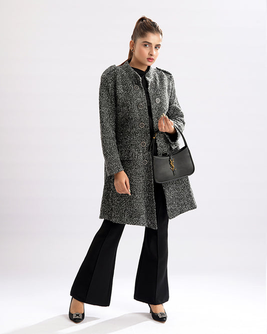 Chic Combo Print Coat