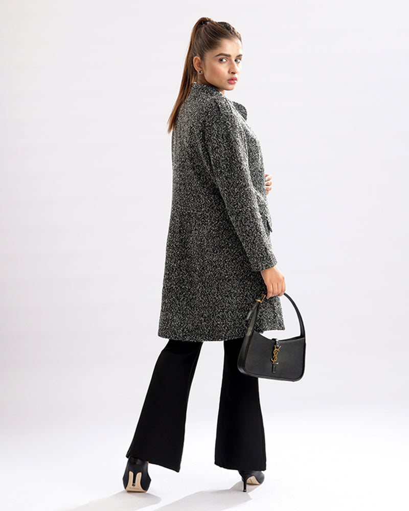 Chic Combo Print Coat