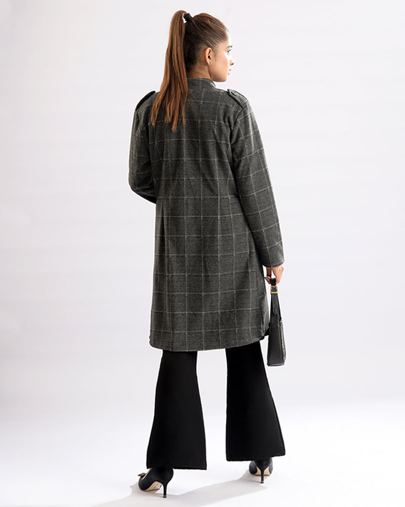 Checkered Elegance Coat