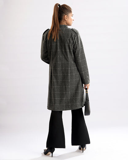 Checkered Elegance Coat