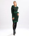 Elegant Buttoned Fitted Dress