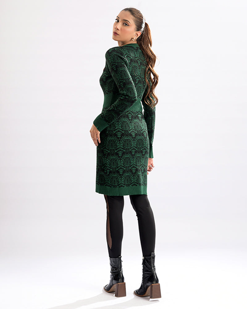 Elegant Buttoned Fitted Dress