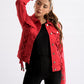 Lace-Up Denim Chic Jacket